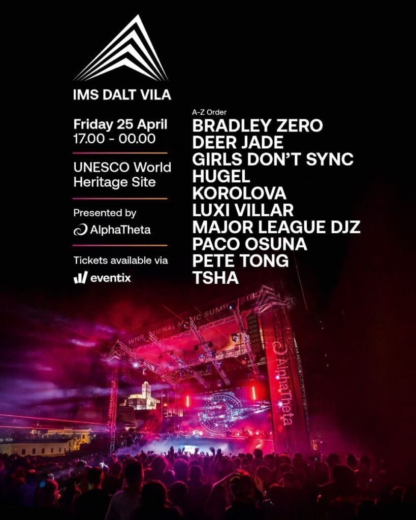 IMS Dalt Vila lineup revealed - set atop a breathtaking UNESCO World Heritage Site